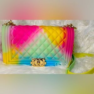 Jelly multi color purse 💕